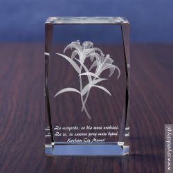 Lilie 3D z dowolną dedykacją