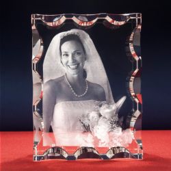 Zdjęcie 2.5D w ozdobnym krysztale