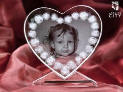 Zdjęcie w kryształowym sercu