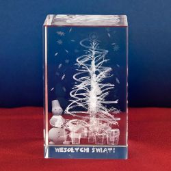 Choinka 3D z napisem