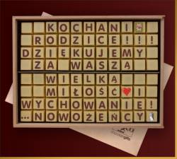 Czekoladowe podziękowania dla rodziców