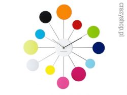 Zegar ścienny WATER LILY kolorowy