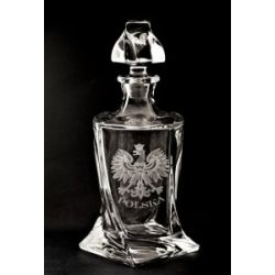 Karafka kryształowa i 6 szklanek