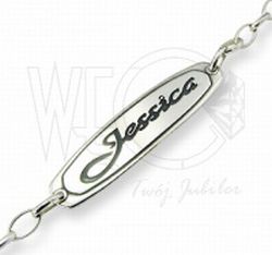 Srebrna bransoletka z regulowaną długością