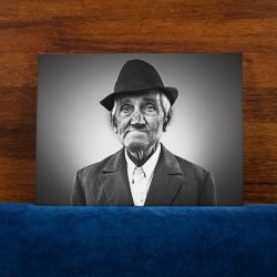 Dragan B&W - obraz na płótnie